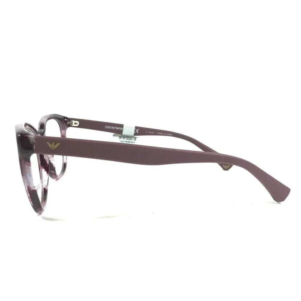 Emporio Armani Eyeglasses Frames EA3105 5389 Purple Horn Cat Eye 54-18-140